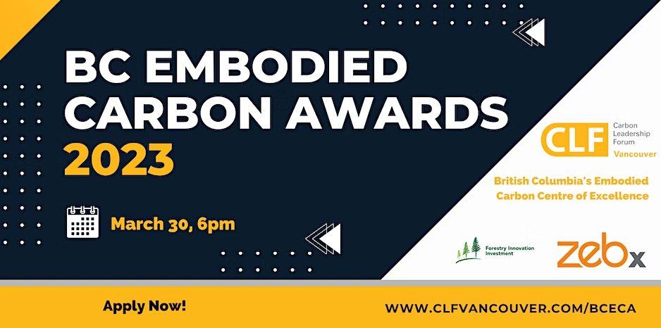 BC embodied carbon awards 2023