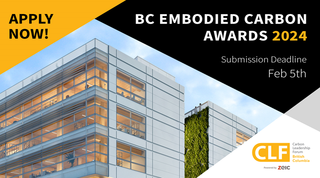 BC embodied carbon awards
