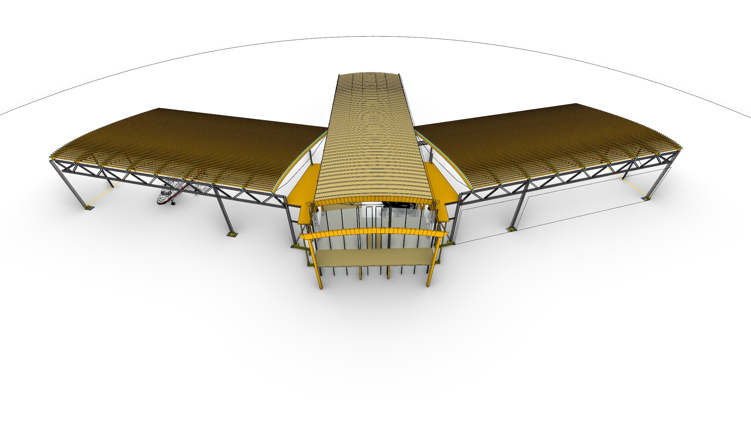 KF Aerospace Centre for Excellence top view rendering